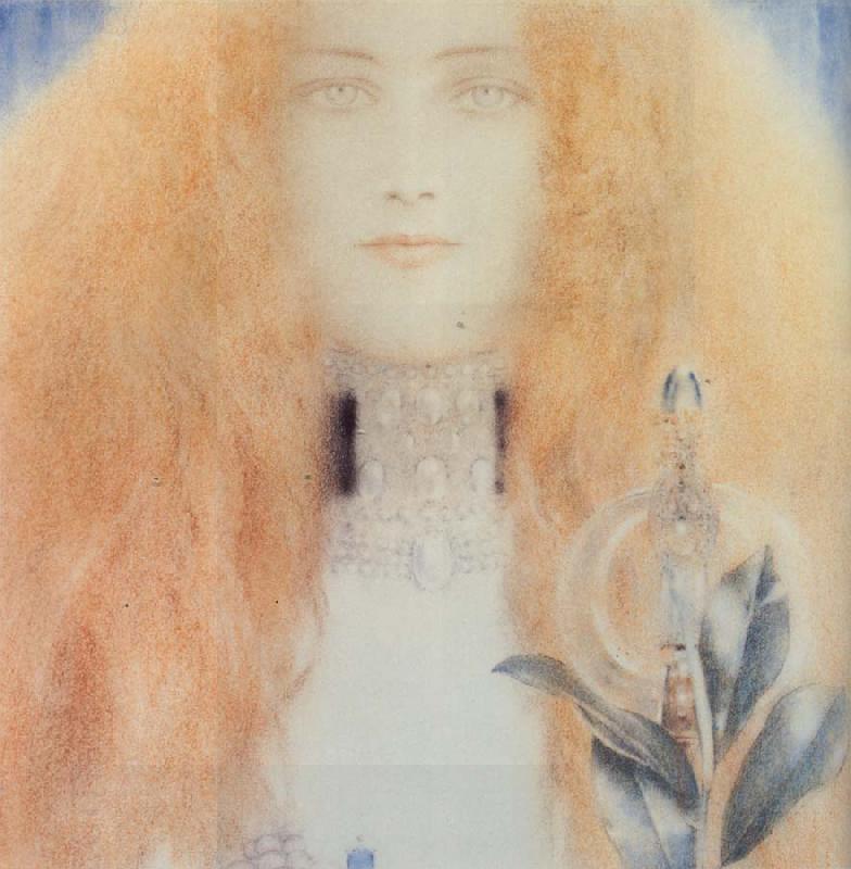 Fernand Khnopff Head of a Woman China oil painting art
